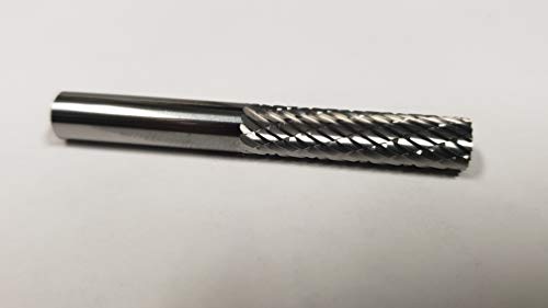 Fresa cilindro doble corte carburo sólido 1/4" miniatura 3