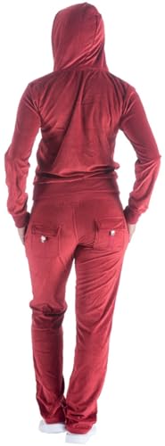 Image of LeeHanTon Womens Jogging Suits Sets Running Velour Outfit Zipper Warm Up 2 Pieces Hoodie and Pant Tracksuit