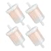 Harbot (Pack of 4 12581-43012 Inline Diesel Gasoline Fuel Filter for Kubota 12581-43010 BX22D BX23D BX24D BX25 BX1870 BX1860 BX1850D BX1830D BX1800D BX1500D John Deere AM876035 F912 F932 Lawn Mower