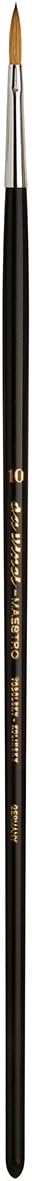 da Vinci Oil & Acrylic Series 1203 Maestro Rigger Brush, XL-Length Sharp Needle-Point Kolinsky Red Sable with Black Polished Handle, Size 12