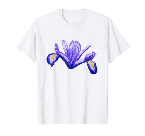 Spring Iris Flower T-shirt Tee Tees Camiseta Camiseta Camiseta