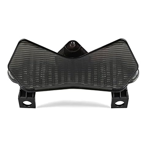 Krator LED Rückleuchten Bremsleuchte mit integrierten Blinkern Blinker für 2003-2006 Kawasaki ZX6R ZX6RR 636 Z750S Z1000 Smoke Motorrad Cover