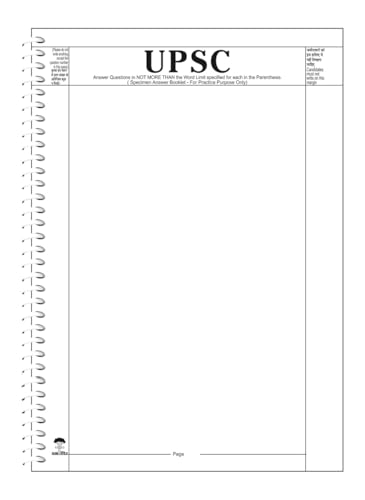 amblitz UPSC Answer Writing Sheet | 200 Pages | Spiral Notebook |...
