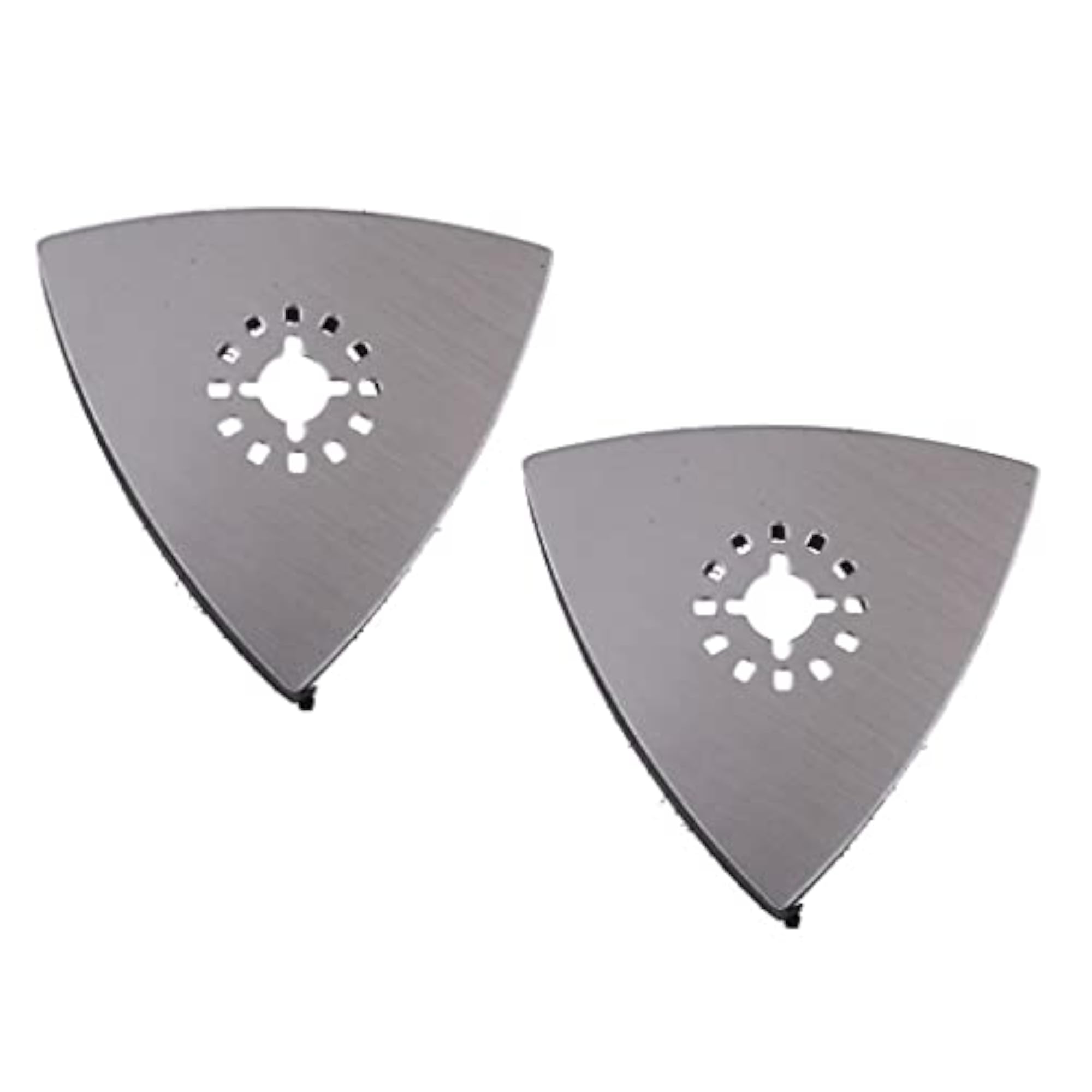 2Pcs 80mm Triangular Hook and Loop Sanding Pad for Oscillating Multi Tool