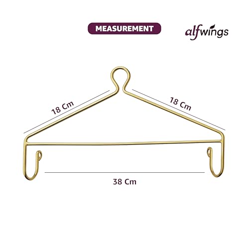 Image of Baby Cradle Hanger Steel | Supports Up to 25Kg | Strong Metal | for Thottil Swing Jhula Palna | (Gold, Without Hole)