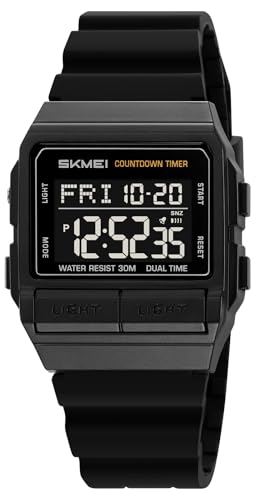 Image of MASTOP Retro Digital Watch for Men Vintage with Multi-Function & Stylish Design for Daily & Outdoor Use
