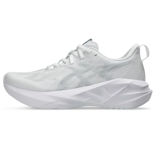 ASICS Women's NOVABLAST 5 Running Shoes, 8.5, White/Piedmont Grey