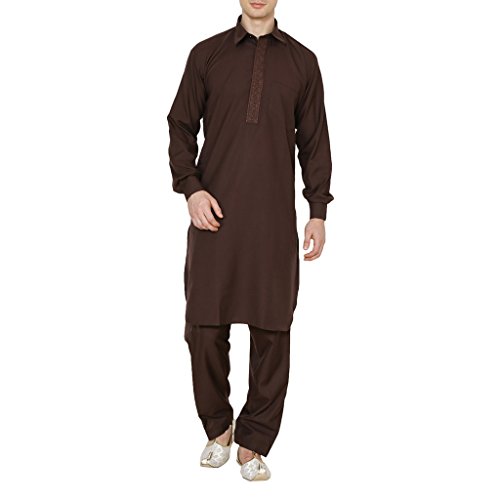 Kurta Pathani hombre pantalón salwar conjunto ropa tradicional india algodón