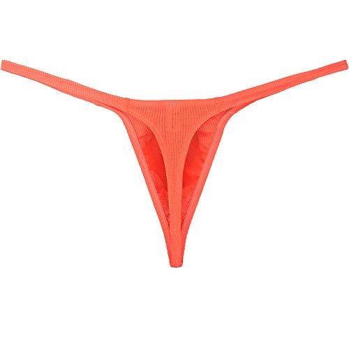 iKingsky Men's Pouch G-string Underwear Big Package Y-Back Panties Breathable Bulge Thong (Large...
