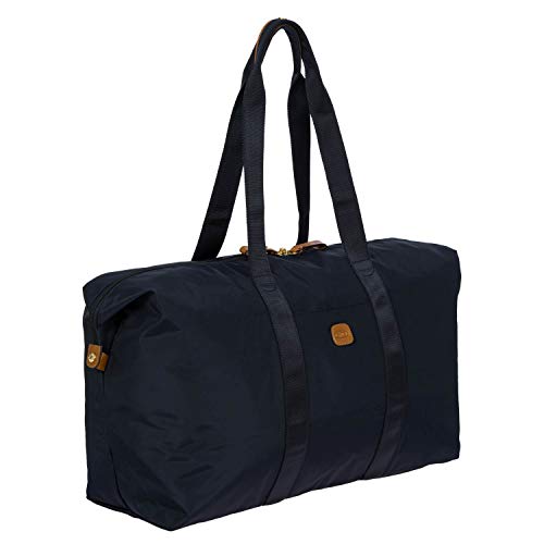 Bric's x-Travel 2.0 22 Inch Cargo Overnight/Weekender Folding Duffle Bag, Navy, One Size