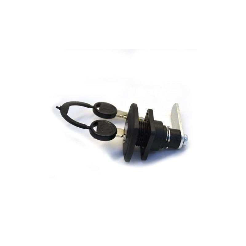 Serrure noire de portillon ou coffre pour caravane et camping-car