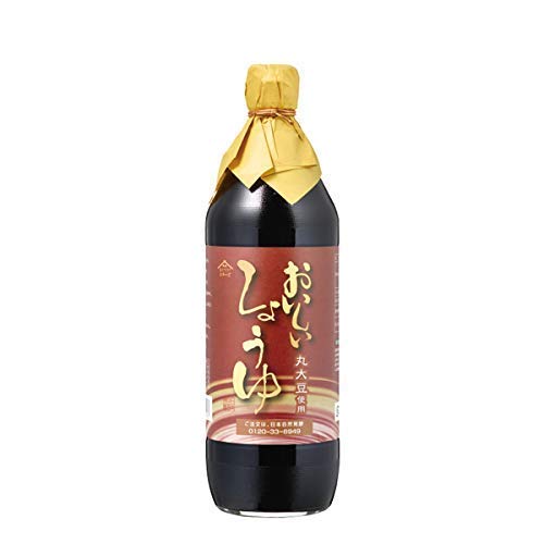 【公式】日本自然発酵 おいしいしょうゆ 900ml 1本 醤油 お醤油 健康 大豆 酵母 風味豊か 香り豊か 熟成 旨味 伝統 美味しい 国産かけ醤油 かけ醤油から煮物まで 刺し身