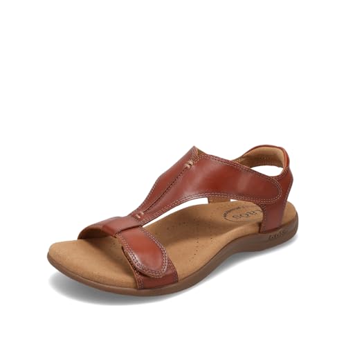 Image of Taos The Show Premium Leather Women's Sandal - Experience Everyday Style, Comfort, Arch Support, Cooling Gel Padding and an Adjustable Fit for Exceptional Walking Comfort