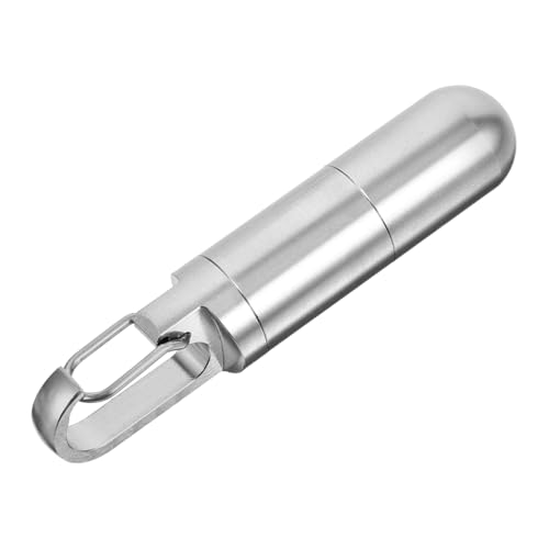 Amosfun Pastillas De Viaje Inoxidable Organizador De Portátil Con Compartimentos De Limpiar Para Medicamentos y Kit
