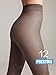 Conte Classic Sheer to Waist Silky Pantyhose Prestige 12 Den, Grey (Graphite), Medium