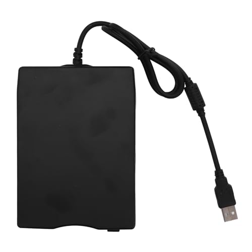 Ausla Lecteur de Disquette USB, Lecteur de Disquette Externe Portable pour Disquette 3.5 Pouces 720 KO 1.44 Mo, avec Interface USB 1.1 2.0, pour PC Portable.