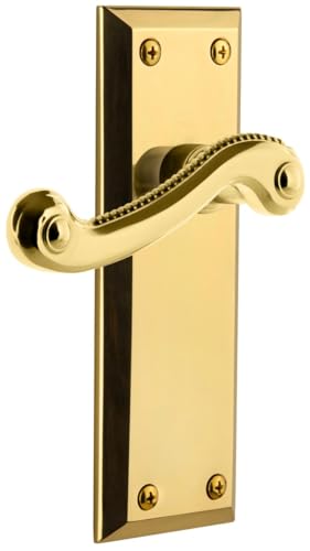 Grandeur Hardware Arc Tall Plate Double Dummy with Bellagio Lever in Bright Chrome