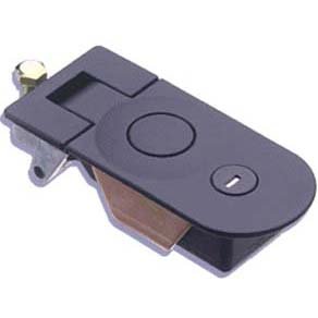 Southco C5-31-15 Compression Latch, Key Locking, 1-11mm (.04 - .43 in) Panel Thickness, 1-14mm (.04 - .55 in) Grip, Zinc Alloy, Powder Coat, Black