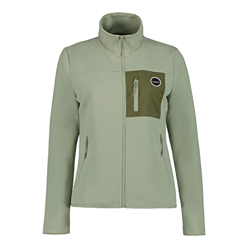Icepeak Damen Jacke Midlayerjacke Wanderjacke Outdoorjacke Amenia, Farbe:Grün, Artikel:-518 Light Green, Größe:L