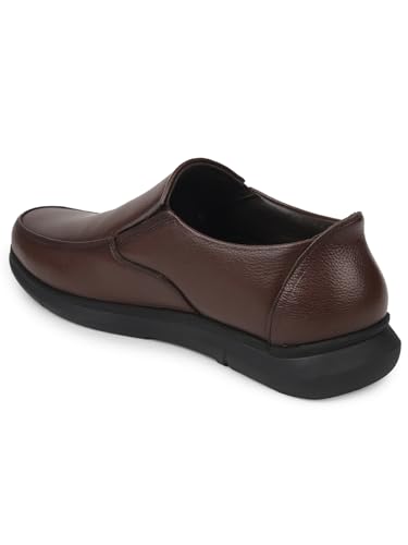 Image of Liberty Healers SCL-1 Formal Non Lacing Moccasin Shoes for Men with PU Sole | Comfortable Outsole and Lightweight | Cushioned Footbed | Suitable for Office