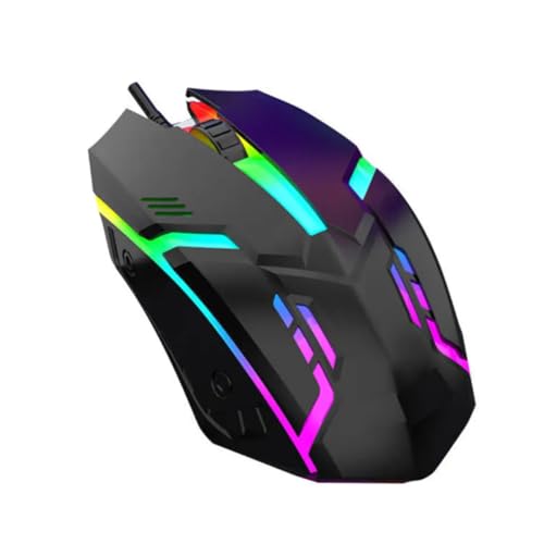 Image of Imaashi Rainbow LED USB Gaming Mouse - 1000 DPI High Accuracy, Smooth Scroll, 480 Mbps Wired Optical Mouse, Plug & Play for Laptop, PC and Gamers- Pack of 1