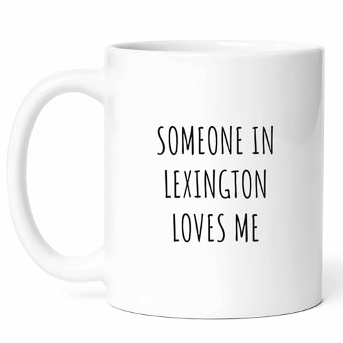 Lexington Loves Me Mug - City Coffee Cup - Southern Hospitality Funny Gift From - Historic Charm Tea Mugs - Cups - 11 Oz Ceramic Gifts For Residents, Birthday, Him, Her, Christmas, Appreciation Day