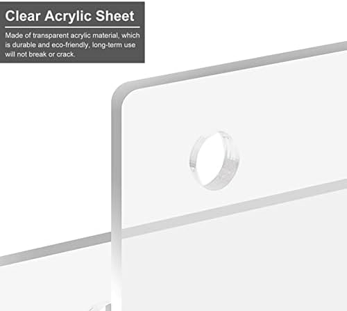 Wall Mounted Clear Acrylic Brochure Holder, 39.4" Magazine Rack, Literature Display Stand for Home, Office, and Living Room - Document Organizer