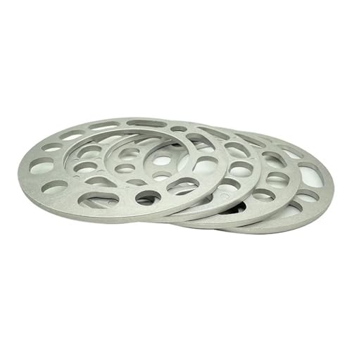 Entretoise hubcentrique en alliage d'aluminium argenté pour espacement de roues de précision