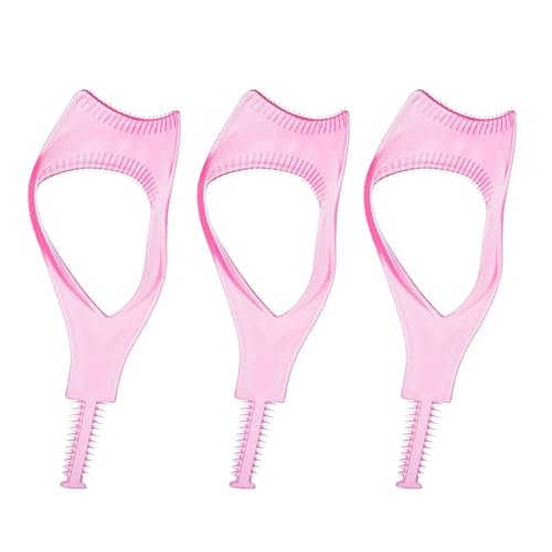 Lashes Buddy Tool Eye Lash Mascara Guard Applicator Eyelash Comb Easy to Clean Fits Eye Shape 3-in-1 Faux Crystal Eyelash Brush Female Supply