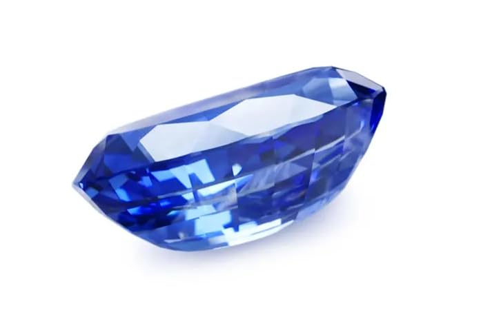 Image of Real Blue Sapphire Stone Original Certified Natural Indraneelam Nilmani Stone A1 Grade Genuine Rashi Ratan Neelam Gems Perfect Oval Shape Nilam नीलम रत्न ओरिजिनल सीलोन नीलमणि रत्न सर्टिफाइड