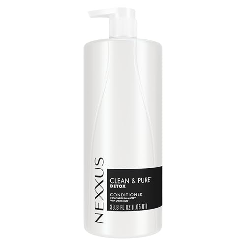 Nexxus Clean and Pure Conditioner, With ProteinFusion, Nourished Hair Care Silicone, Dye And Paraben Free 33.8 oz