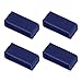 uxcell Watch Band Strap Loops, Rubber Replacement Fastener Rings Silicone Watch Holder Keeper for 24mm Width Watch Band, Navy Blue 4 Pcs
