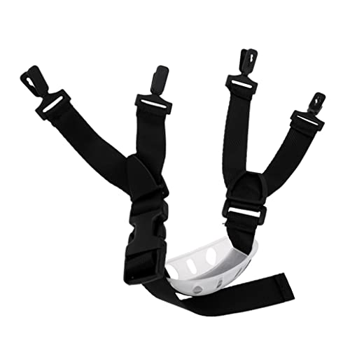 pistro Casco de seguridad ajustable de 4 puntos con correa de barbilla con copa de barbilla, casco de construcción ligero para lugares de trabajo, equipo de seguridad industrial para trabajadores de