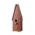 Glitzhome Hand Painted Distressed Hanging Wood Bird House for Outdoors 13.25" H