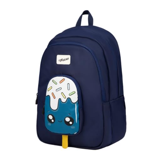 Image of F Gear Cocoa 23L Backpack|Soft Touch|Colourful & attractive theme brings a fun space-inspired look|with two Spacious Compartments,1 Front Pocket & Water Bottle Holder