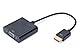 DIGITUS HDMI Grafik Audio Adapter, HDMI Typ A zu VGA + 3.5mm Klinke, Full HD, UXGA, Schwarz