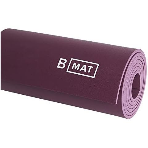 B YOGA Starke 6 mm Yogamatte, super griffig, rutschfest, hohe Leistung, 100% Gummi Cover