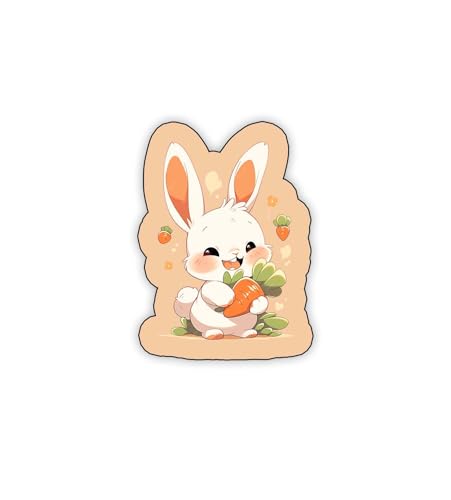 Image of Gift Me Bazar Wooden Rabbit Cartoon Fridge Magnet for Decoration | Fridge Magnets for Refrigerator & Almirah Decor | Home, Kitchen and Office Decoration Multicolor (Design 7)