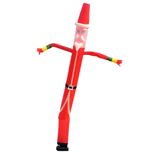 Tubo gonfiabile a forma di uomo con burattini, divertente e stravagante, per festival pubblicitari (senza soffiatore) (Babbo Natale, 6,1 m)