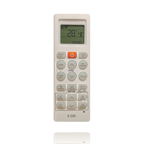 Image of S-CAT Compatible with LG AC Remote Control Model AKB73975614 AKB73975615 (No Backlight) Suitable for 1 1.5 2 Ton Split & Window AC (Model 36N)