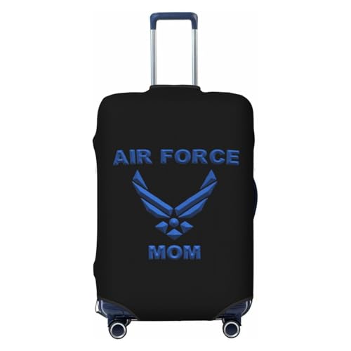 Air Force Mom Travel Luggage Cover Suitcase Protector Fits 29-32 Inch Case(Black,XL)
