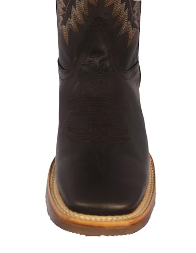 Texas Legacy Mens Brown Western Cowboy Boots Rodeo Wear Real Leather Square Toe4