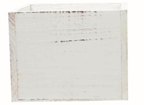 212 Main AI-3501COL Square Distressed White Planter