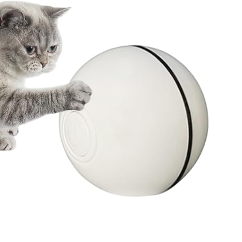 Zwxqe Cat Ball Toy, Lighted Interactive Kitten Ball, Automatic Moving Pet Entertainer, Engaging Indoor Play Toy For Cats, Reliev