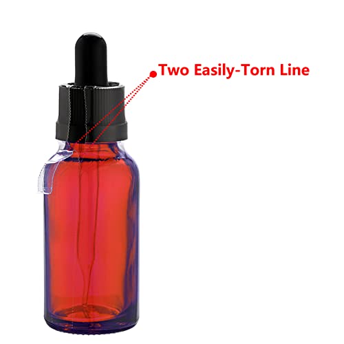 Image of 200Pcs Shrink Bands for 50ml Bottles, 61x103mm Clear Perforated Shrink Wrap Bottle (for 50ml Glass Bottle) (Pack of 2)