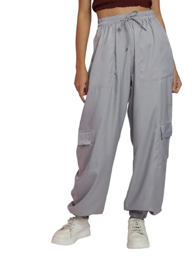 Image of KOTTY Women's High Rise Relaxed || Straight || Joggers Fit Cargo's for Pants || Trousers