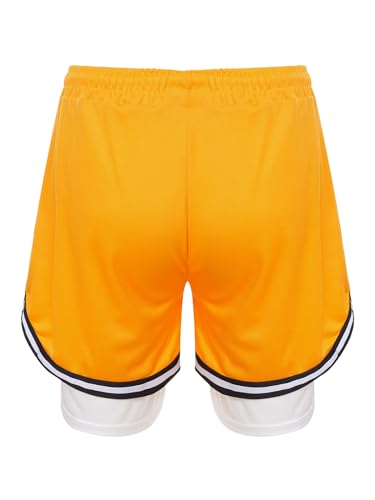 TiaoBug Kids Boys 2 in 1 Running Shorts Mesh Performance Basketball Shorts with Pockets Athletic Workout Shorts2