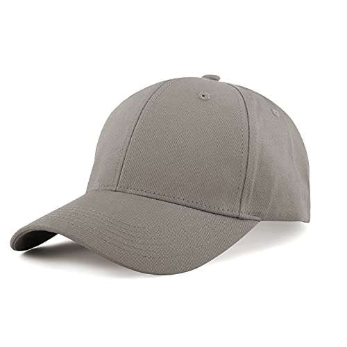 KELOYI Baseballkappe Cap Damen Herren Sommer Grau Basecap Baseball Cap Kappe Baseballmütze für Herren Damen Atmungsaktiv Classic Outdoor