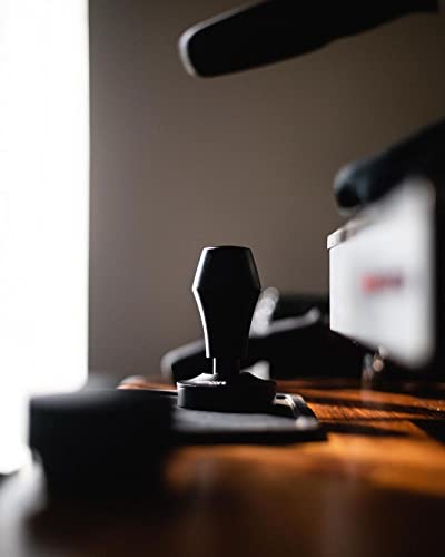 Foto von Normcore Kaffee Tamper 58.5mm - Druckregulierender - Barista Stempel mit 15lb / 25lb /30lbs Anpressdruck - Aluminiumgriff Matte (Tamper-Base Ripple, Durchmesser Ø 58,5mm)