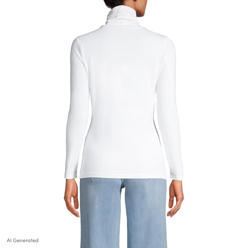 Image of Lands' End Women's Jersey Knit Turtleneck